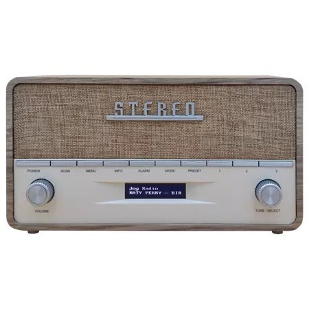 Radio DAB+/FM Denver DAB-36LW z drewnianą obudową light wood